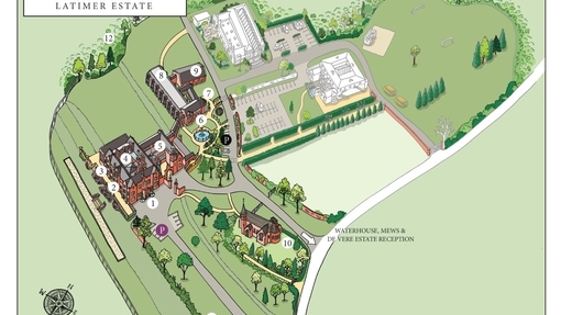 Latimer House map at De Vere Latimer Estate