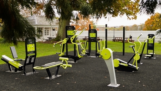 The garden gym at De Vere Wokefield Estate