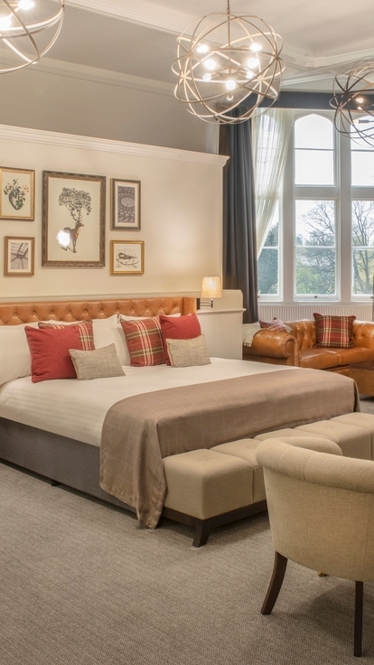 a view of the Tortworth Mansion House bedroom