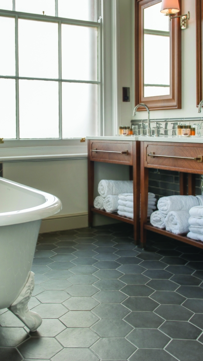 Suite bathroom at De Vere Beaumont Estate