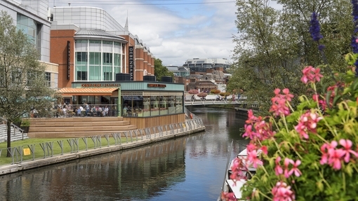 The Oracle Shopping Centre, a short drive from De Vere Wokefield Estate
