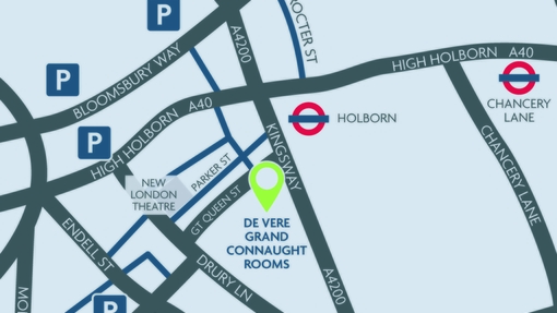 De Vere Grand Connaught Rooms map