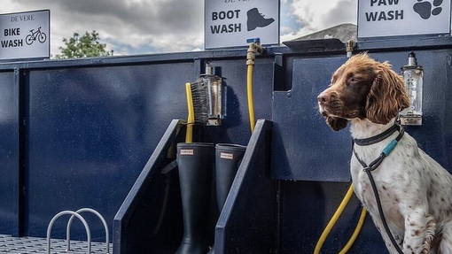 Dog & boot wash at De Vere Cotswold Water Park