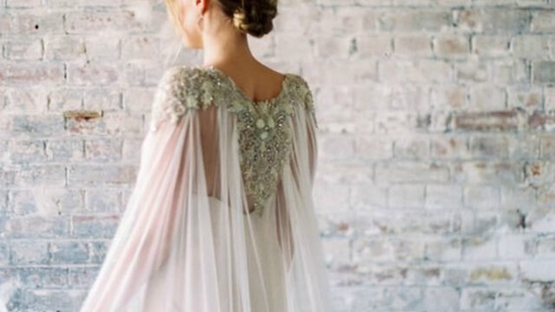 Wedding dress cape