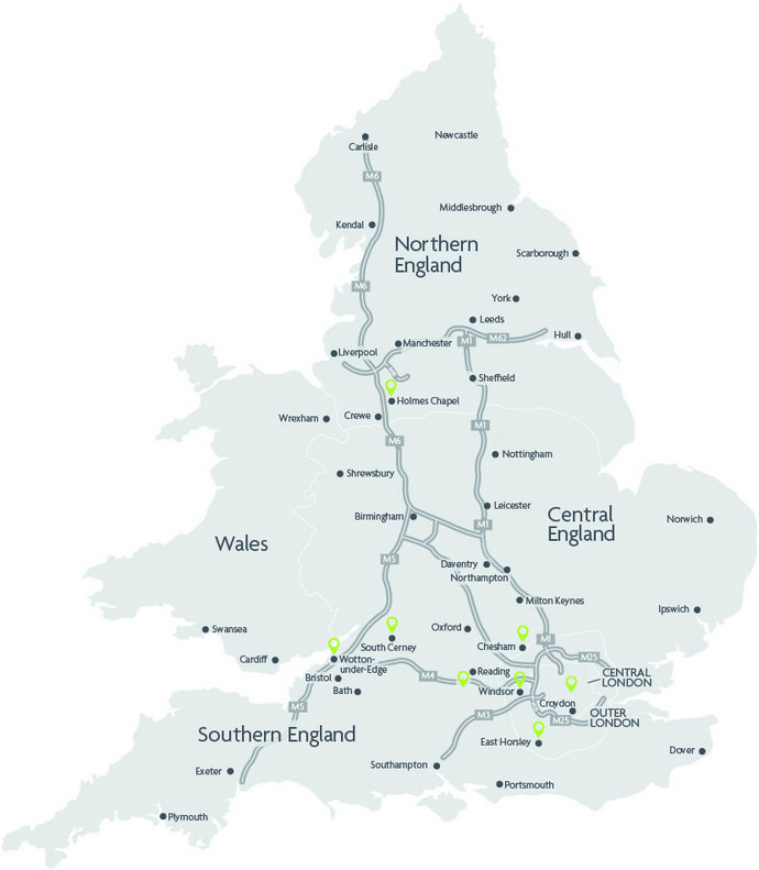 DeVere Map