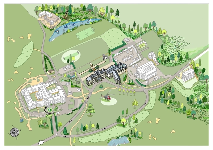 De Vere Wokefield Estate map